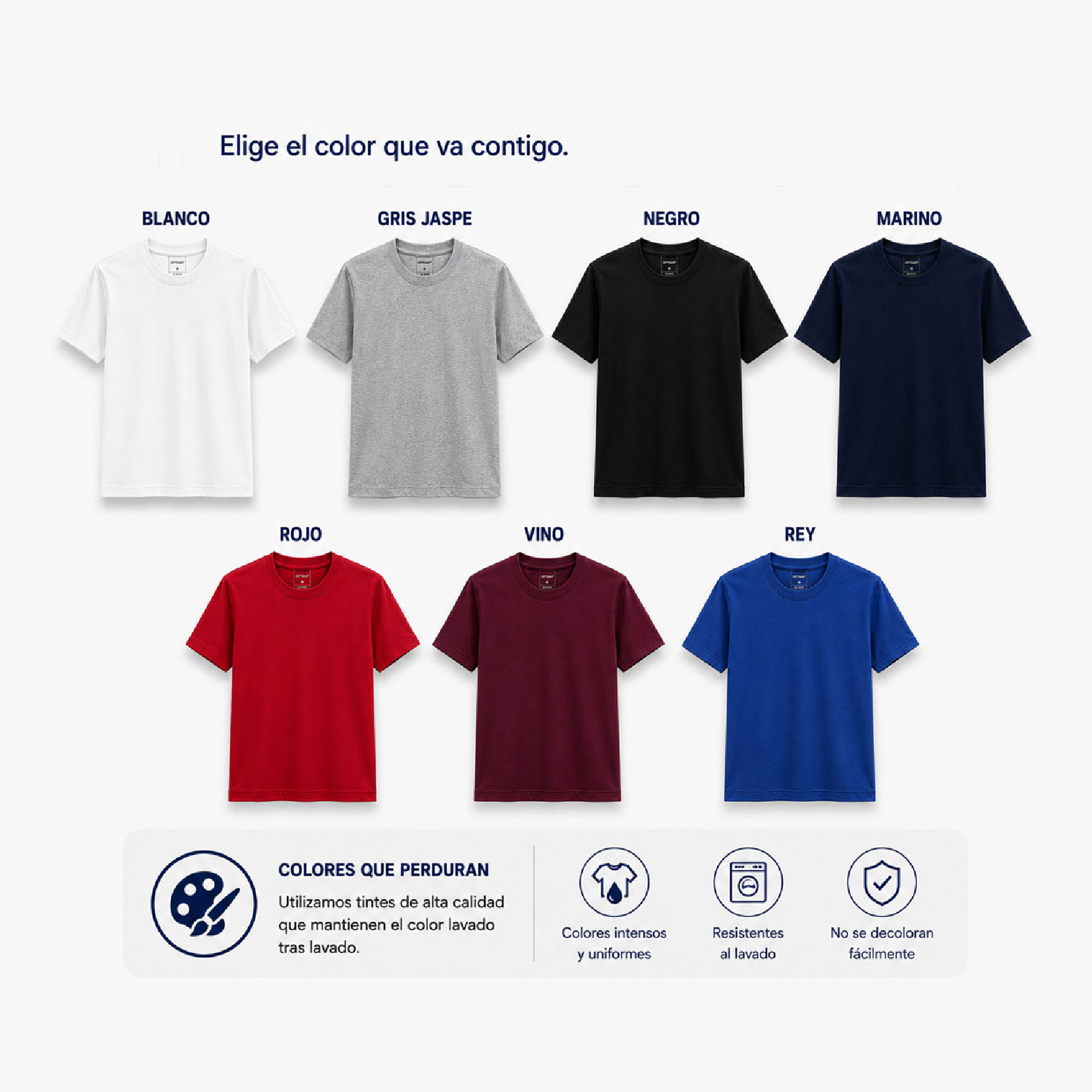 25 Playeras personalizadas "regular fit" algodón peinado premium 155gsm - Imagen 5